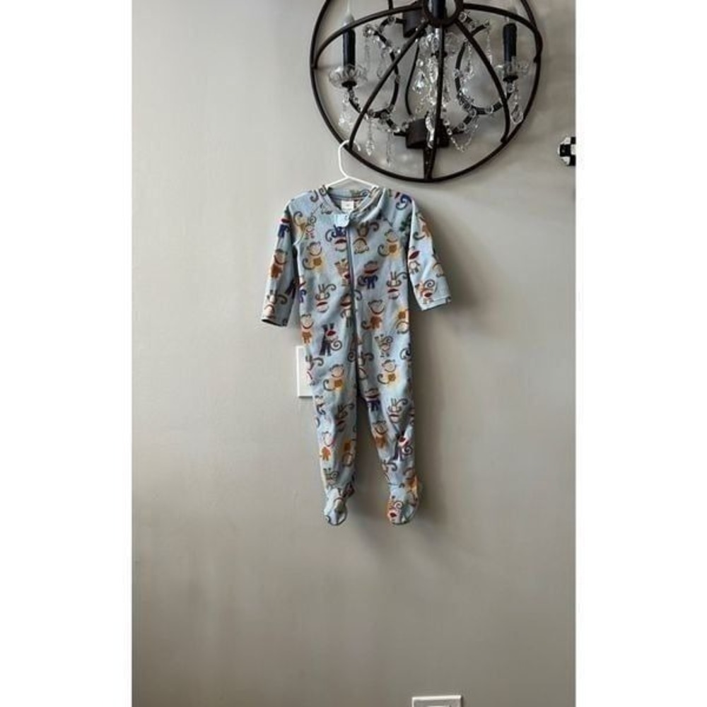 Hanna Andersson fleece sleeper 80 monkeys